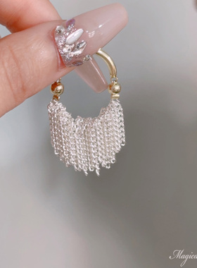 灵动裙摆流苏戒指撞色小众设计感