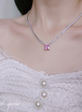 锆石套装项链耳环手链甜美公主风