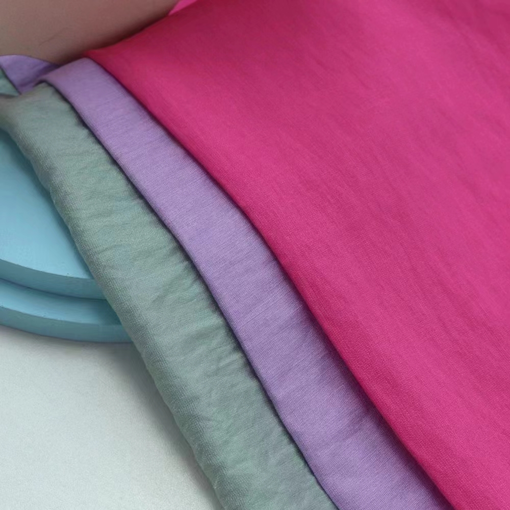 防晒短袖亮丝棉布料 锦棉布洛丽塔汉服衬衫礼服连衣裙设计面料diy