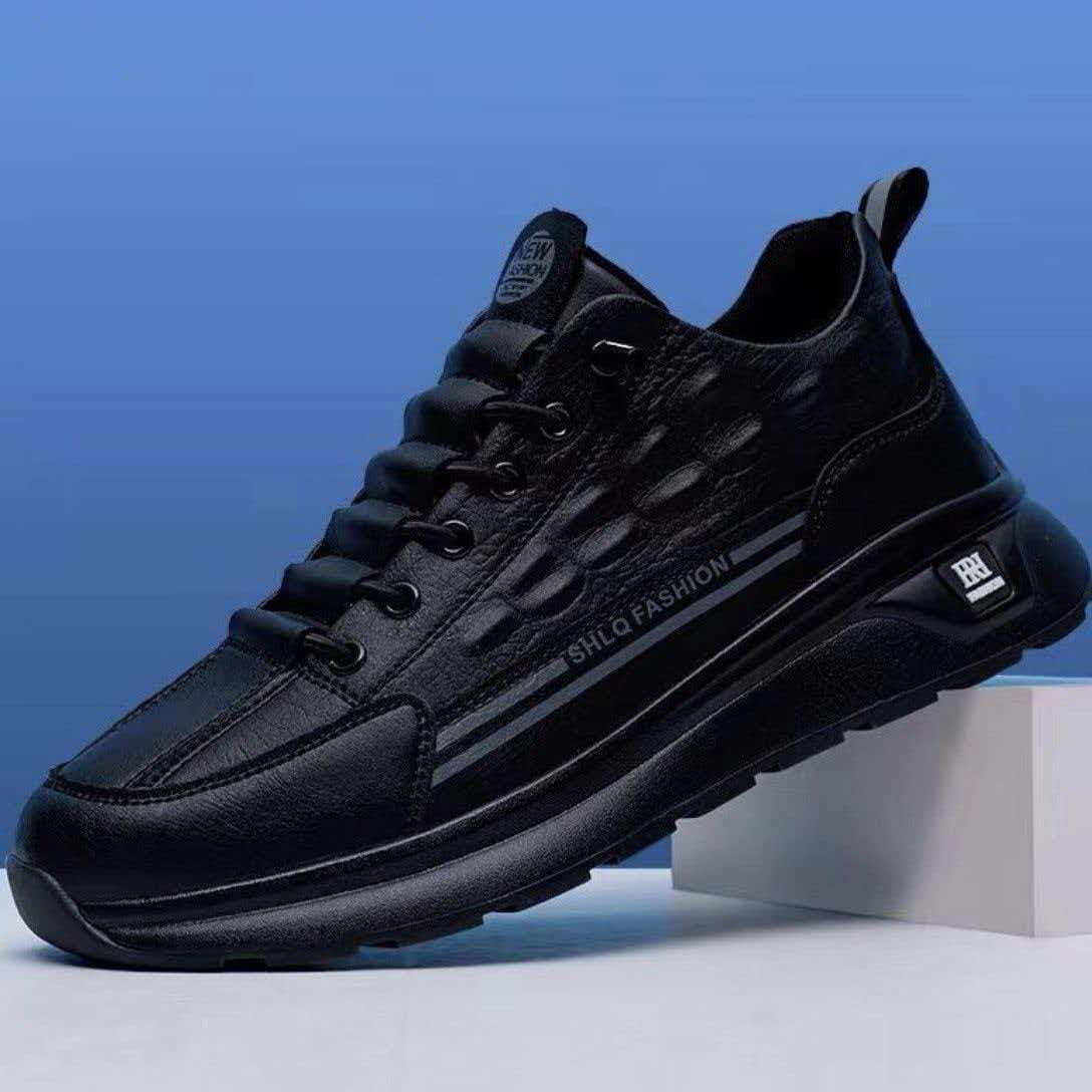 新款单男皮面加绒男士鞋棉鞋2026厚底加厚秋冬保暖棉鞋休闲爸爸鞋