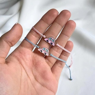 Cute rainbow car splicing girl bracelet children's bracelet