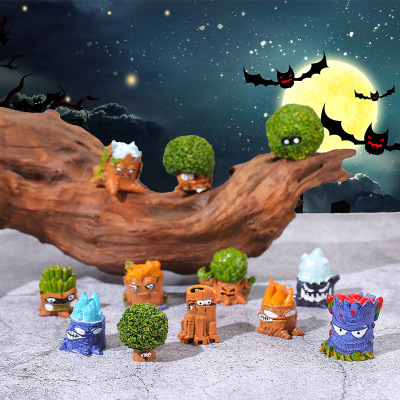 新款植物大战僵尸家族玩偶微景观
