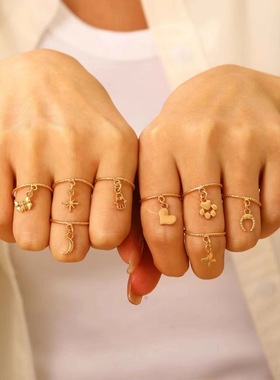 欧美跨境混搭叠戴套装饰品