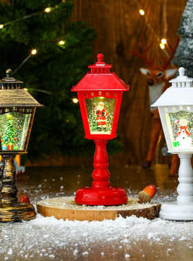 Christmas decorations glow with musical lamps nightlights