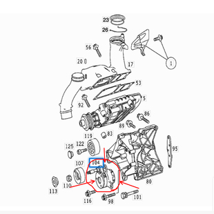 E23皮带张紧轮 E20 张紧器 M111 适用于奔驰C20