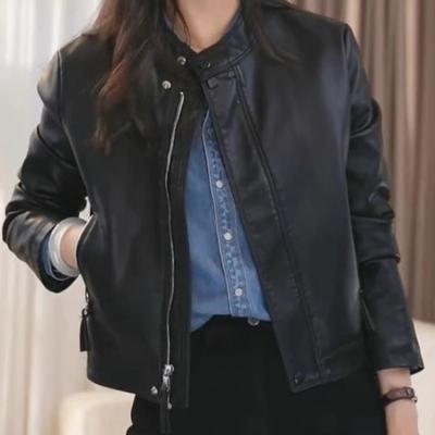 时尚小皮衣外套女机车服2025春秋新款爆款pu皮夹克休闲短款上衣潮