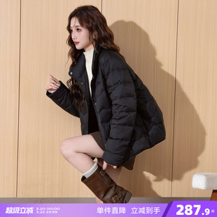唐狮2026冬季女短款立领轻薄羽绒服宽松显瘦保暖外套时尚百搭