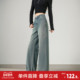 潮流潮酷设计感阔腿裤 唐狮25秋冬季 子K1 女工装 宽松时尚 新款 牛仔裤
