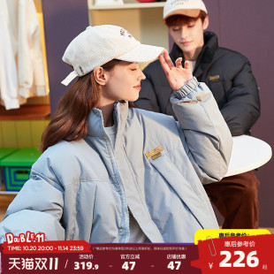 加厚夹棉外套女生情侣装 唐狮2025冬季 立领短款 情侣棉衣男士 潮 新款