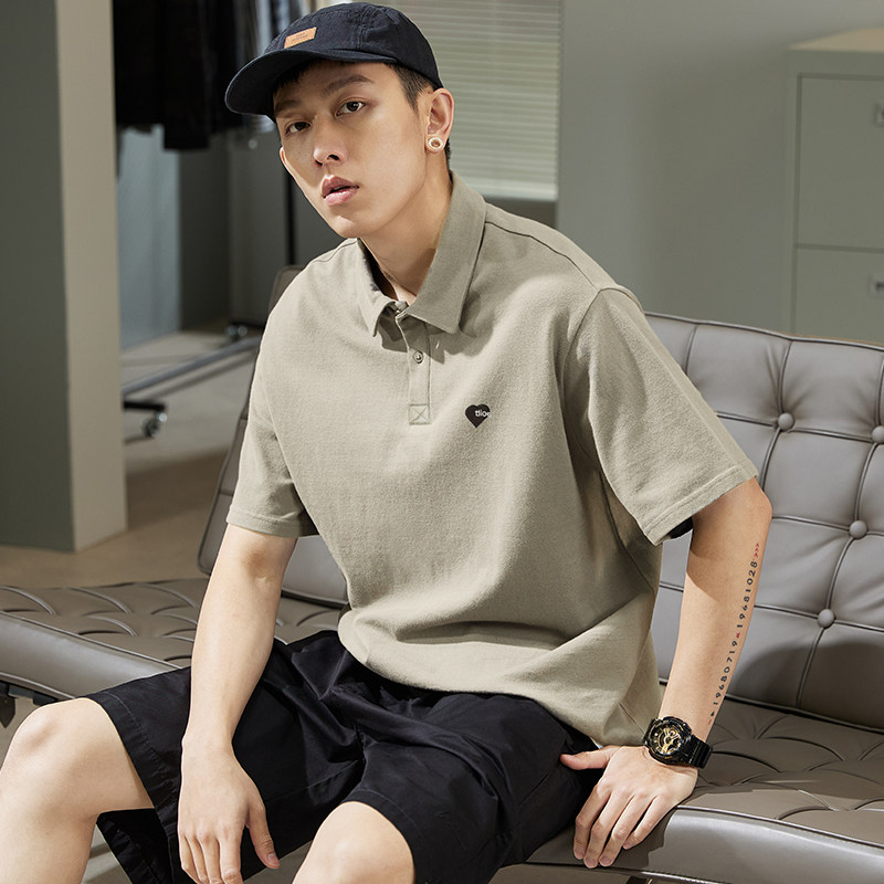 唐狮夏季新款polo衫男士短袖白色休闲运动港风宽松有翻领t恤ins潮,男装,Polo衫,淘宝优惠券,粉丝福利购,淘宝优惠卷