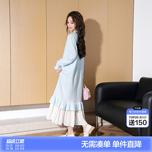 唐狮冬季连衣裙女2026秋冬新款冬天内搭打底裙中长款针织毛衣裙