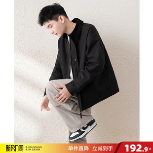 夹克时尚 拉链青年男士 男外套翻领休闲外套短款 唐狮春秋新款