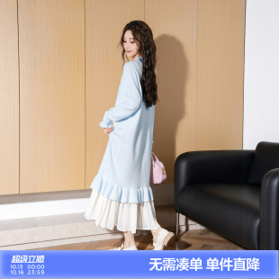 唐狮冬季连衣裙女2026秋冬新款冬天内搭打底裙中长款针织毛衣裙