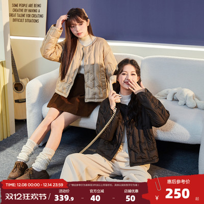 唐狮2025新款短款羽绒服轻薄女款冬季穿搭鸭绒羽绒内胆保暖休闲jt