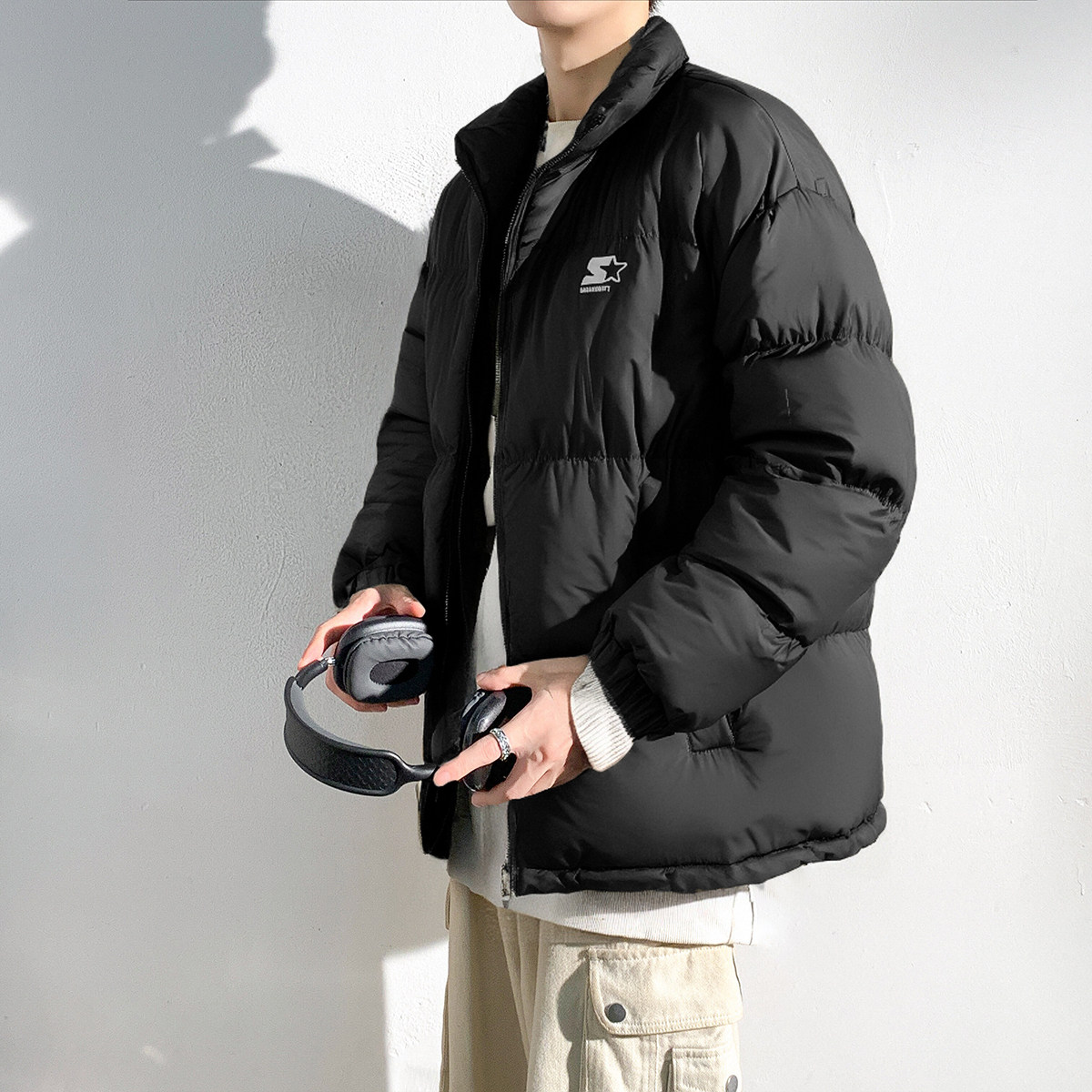 唐狮2026冬季新款棉衣男士棉袄保暖立领加厚棉服男冬天外套抗寒潮