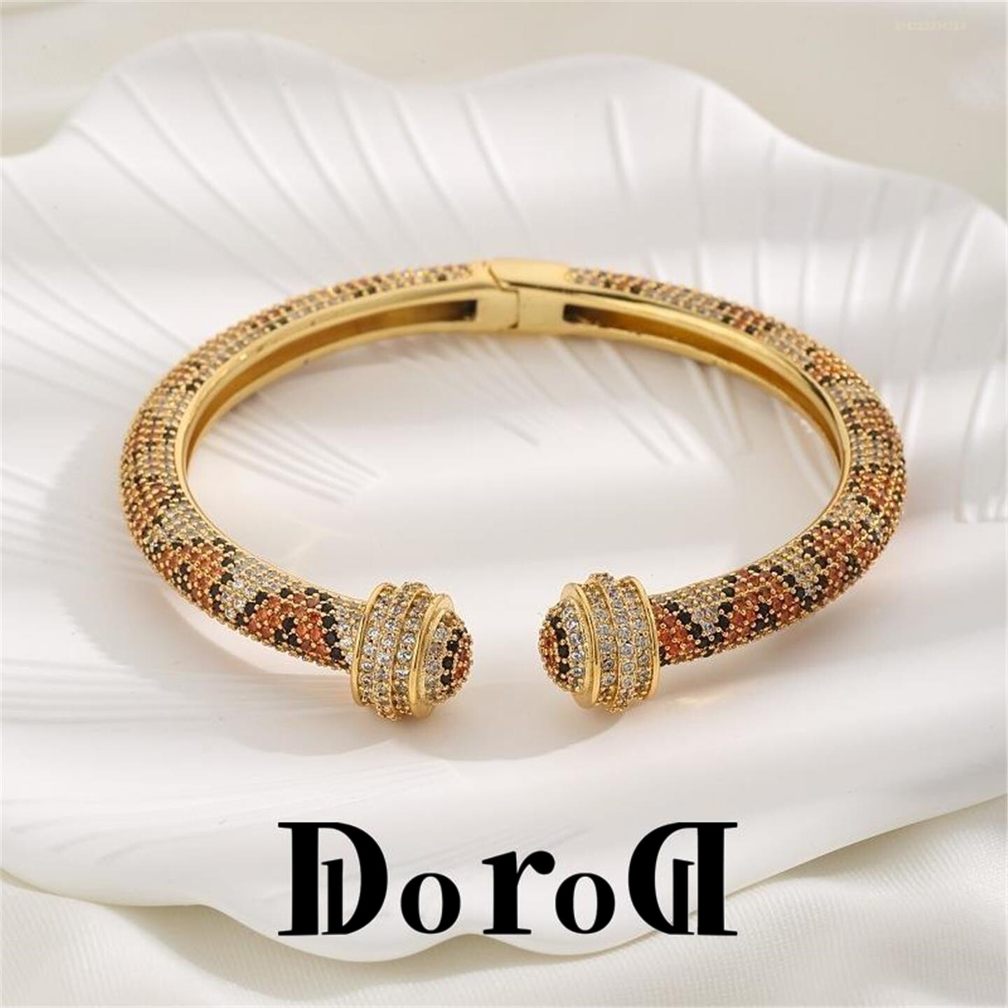 D L O R O L D家新款满钻奢华万花筒满钻欧美创意设计感气质手镯