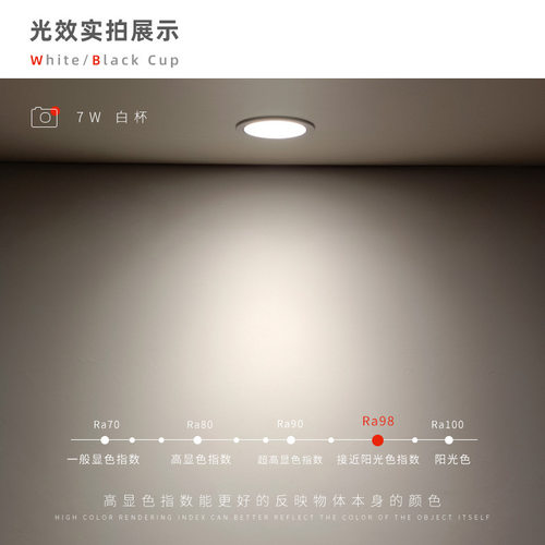 筒灯75孔嵌入式天花灯客厅家用智