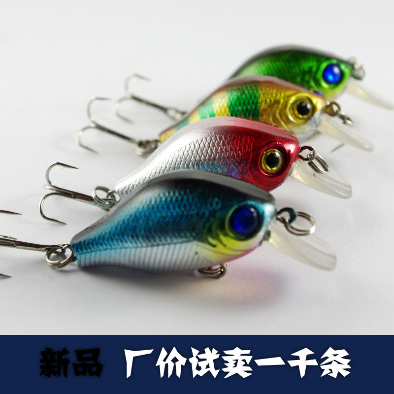 小林路亚 特价摇滚小胖子5.5cm8g烫金镭射青鱼鲈鱼饵仿生假饵拟饵