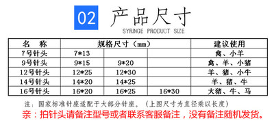 兽用金属不锈钢针头点胶针实验针头兽用针头4种规格7#9#12#14#16#