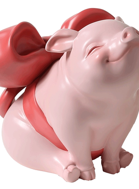 幸福艺术风白夜童话生日礼物小猪