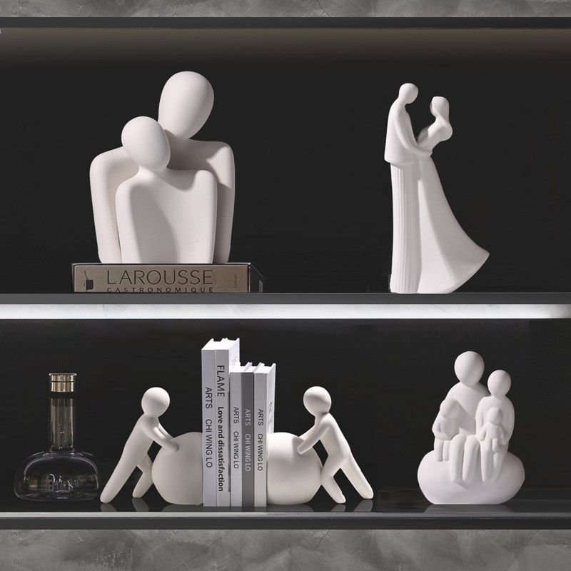 陶瓷抽象情侣人物雕像酒柜卧室客厅新房装饰工艺品摆件乔迁礼品,家居饰品,装饰摆件,淘宝优惠券,粉丝福利购,淘宝优惠卷