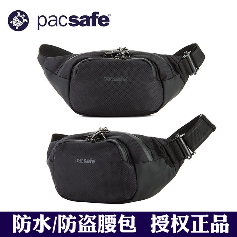 Pacsafe thể thao ngoài trời và giải trí đa năng vải bạt chống nước chống trộm túi điện thoại di động - Túi