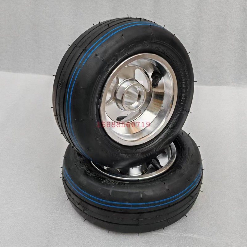 电动卡丁车80/60-5真空胎铝合金轮毂轮胎外胎总成