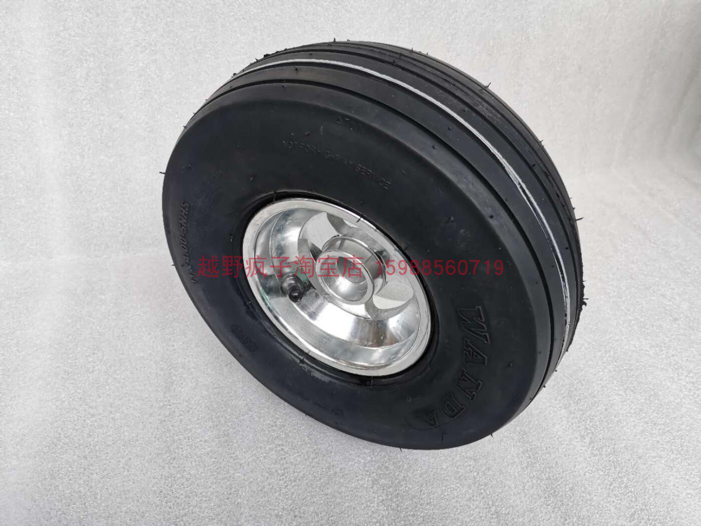 沙滩车卡丁车万达轮胎 11x4.00-5直纹真空胎外胎轮毂