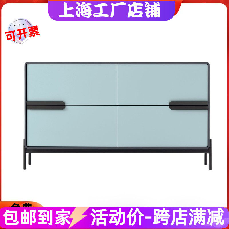 新品钢琴烤漆餐边柜网红艺术玄关柜现代简约多功能茶水储物柜整装