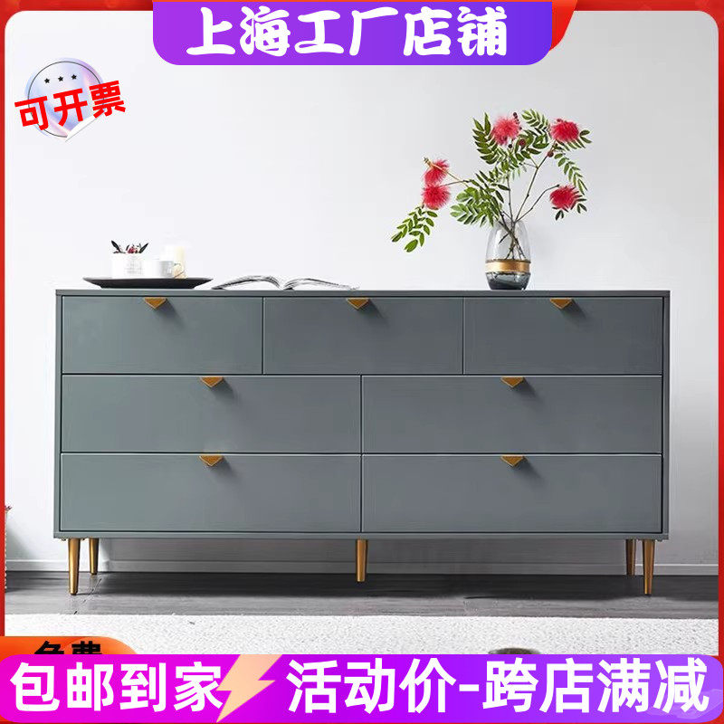 意式轻奢七斗柜钢琴烤漆卧室电视柜现代简约抽屉柜多功能储物斗柜