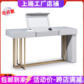 意式 轻奢梳妆台桌钢琴烤漆化妆台桌简易网红烤漆玄关台桌书桌定制