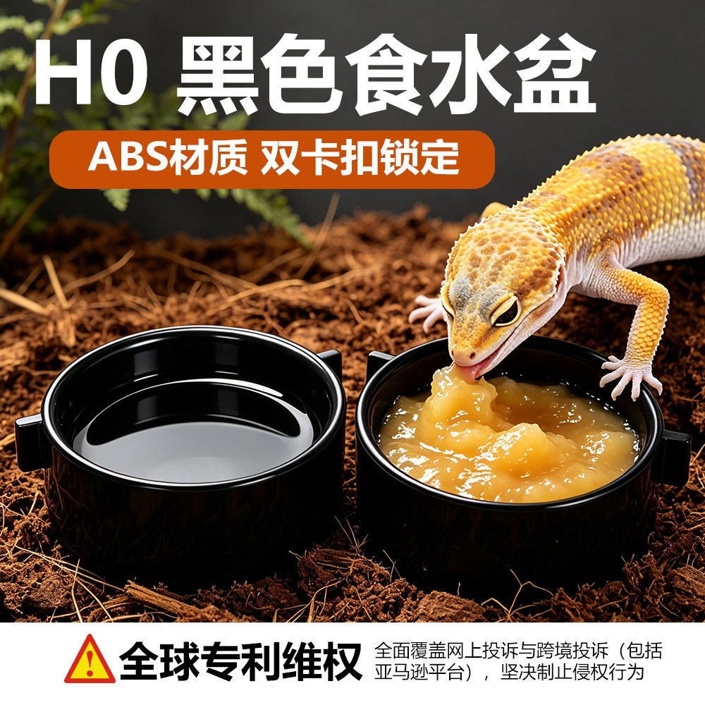 掌上明蛛渣盒食盆水盆爬虫蜘蛛守宫蜥蜴宠物蛇蝎子饮水器塑料喂食