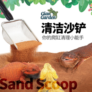 爬虫饲养箱不锈钢沙铲清洁铲爬宠鬃狮蜥瘤尾爬沙垫材粪便清理铲子