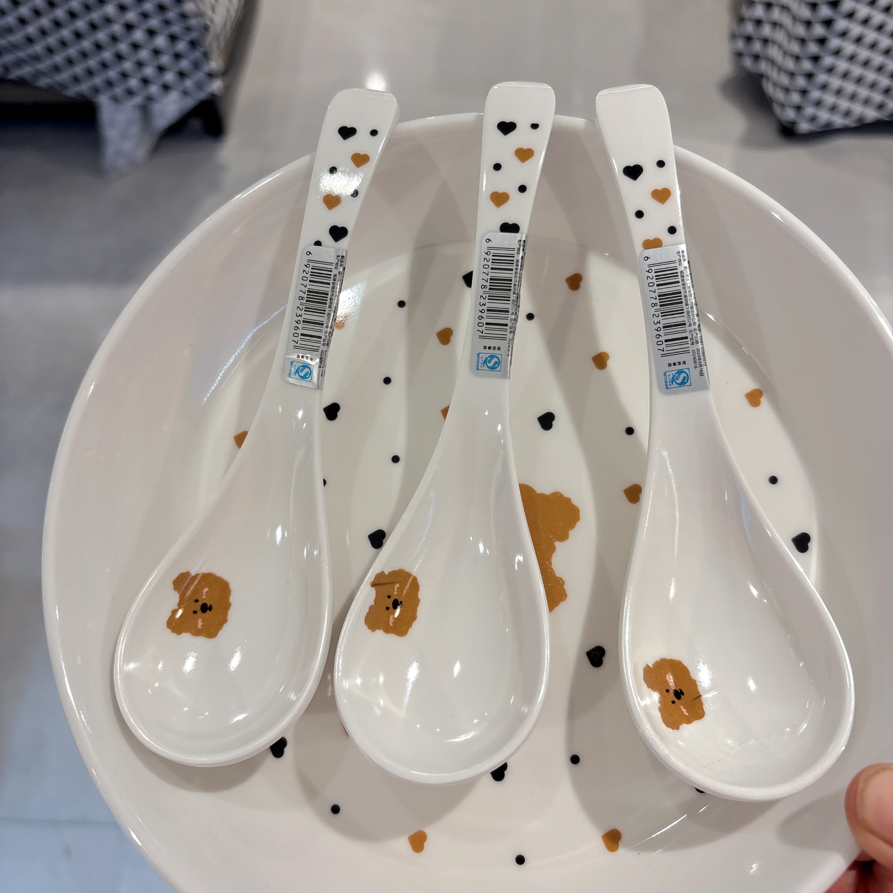 显初喝汤勺防摔密胺食品级耐高温塑料勺盛汤舀粥调羹精致可爱汤匙