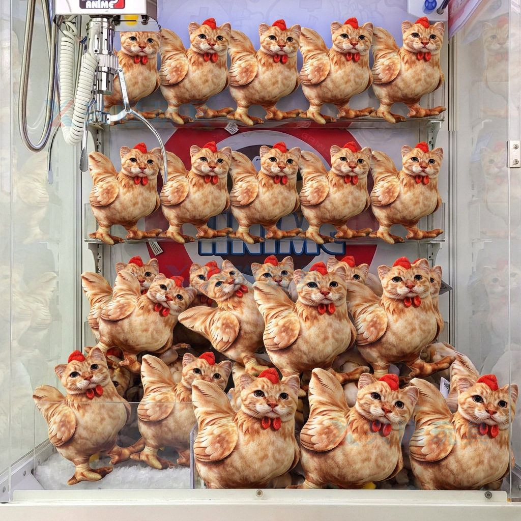 跨境仿真哈鸡咪3D玩偶猫咪毛绒公仔抱枕沙发靠垫创意仿真哈基咪