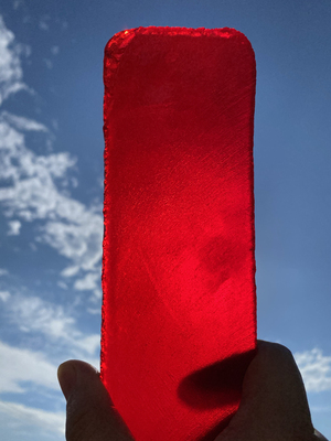 石器时代红玉石剑羽远古石器