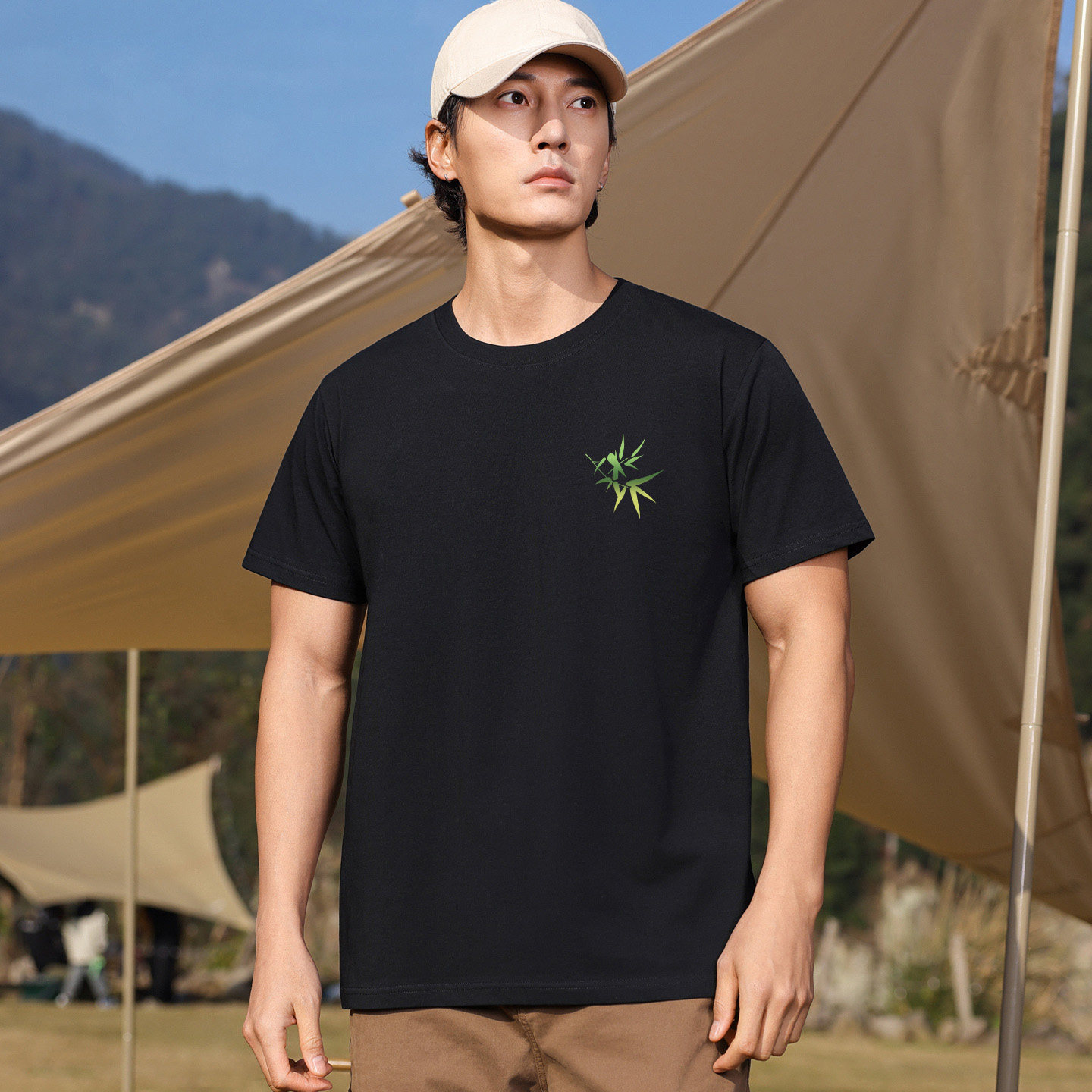 唐狮集团Desso短袖t恤男女宽松圆领印花纯棉打底衫潮牌大码体恤