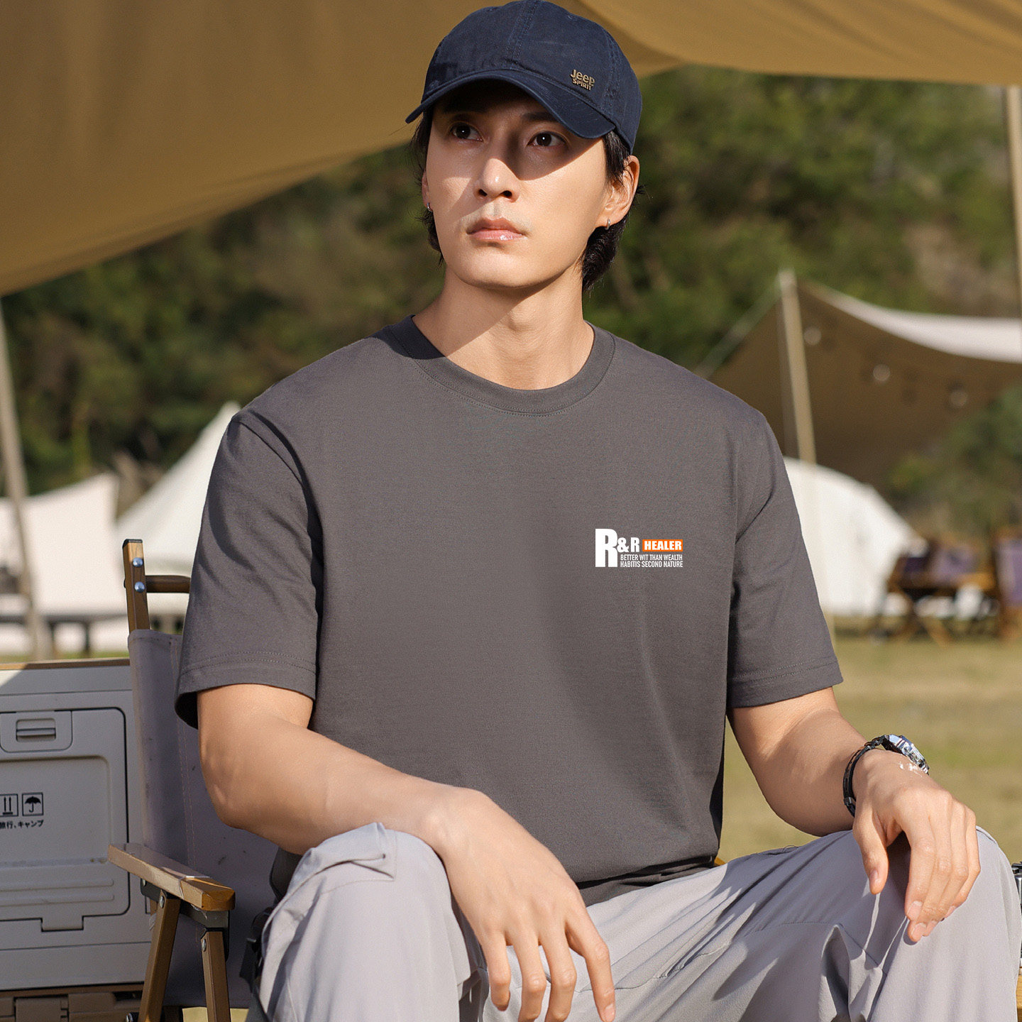 唐狮集团Desso2026短袖T恤夏季新款白色简约百搭男女纯棉上衣