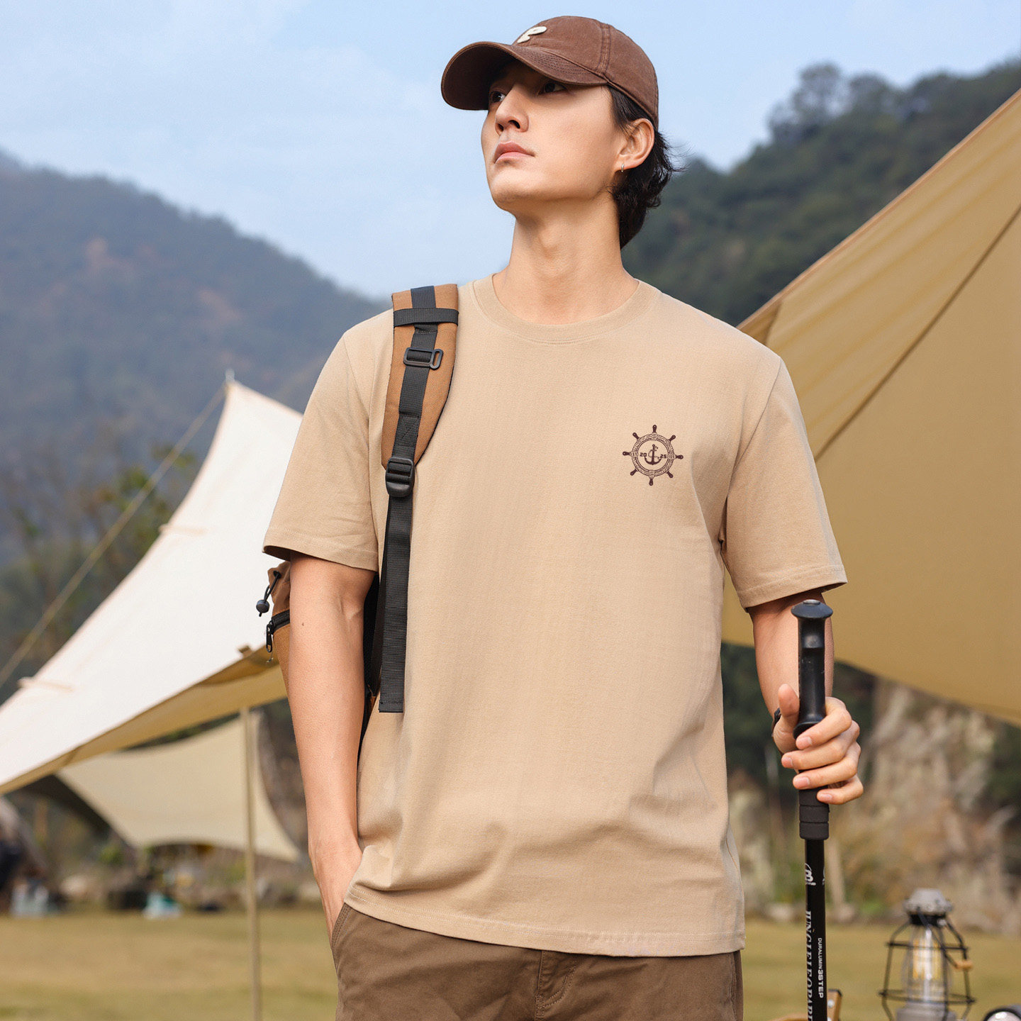 唐狮集团DESSO纯棉短袖t恤男青年国潮圆领情侣大码团体可定制上衣