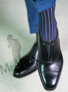 中筒袜 votta韩国男士绅士袜简约条纹袜四季款