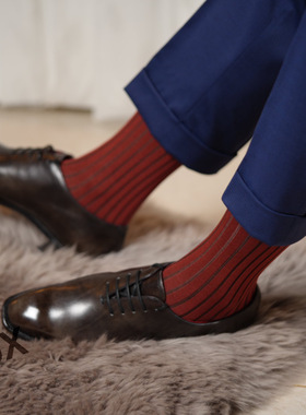 棕色系紫色系土耳其viccel正装长筒袜celchuk暗影及膝男袜棉袜