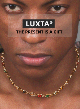 LUXTA项链多彩锆石嘻哈男