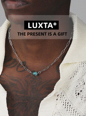 LUXTA原创 绿松石项链嘻哈男 高级感锁骨链民族不掉色时尚女同款