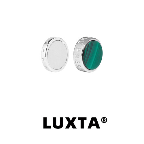 LUXTA无耳洞纯银耳钉男