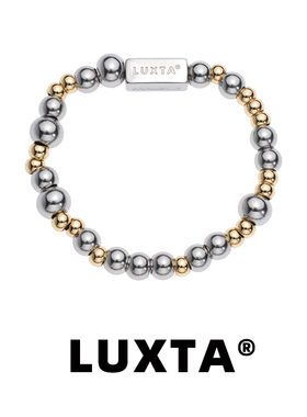 LUXTA原创男圆珠间金色手链
