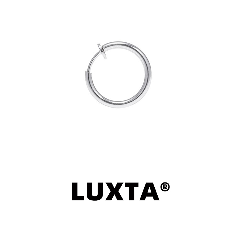 LUXTA无耳洞纯银嘻哈男耳环