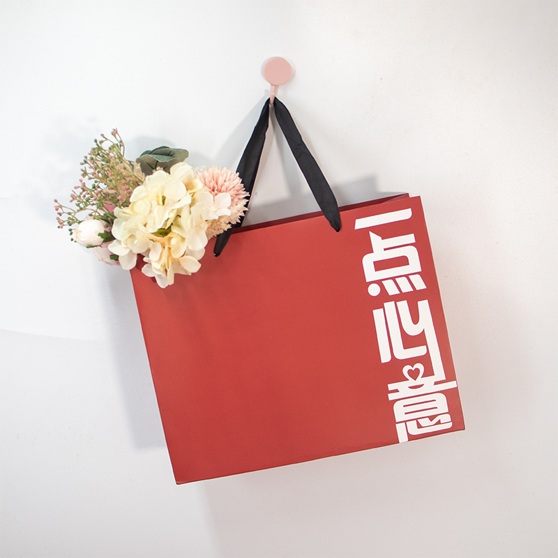 红色大号礼品袋生日鞋盒手提礼袋