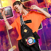 2020 new pattern Bag Korean Edition Chest pack lady Versatile Canvas bag leisure time Inclined shoulder bag travel motion One shoulder Satchel
