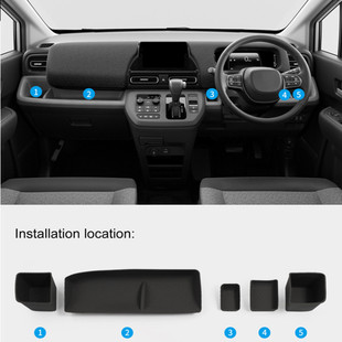 适用于24款HONDA Freed中控仪表台水杯储物盒防滑垫车门储物垫