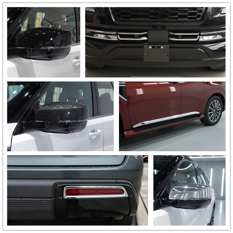 适用于25款NISSAN ARMADA Y63车身饰条中网亮条装饰后视镜盖改装
